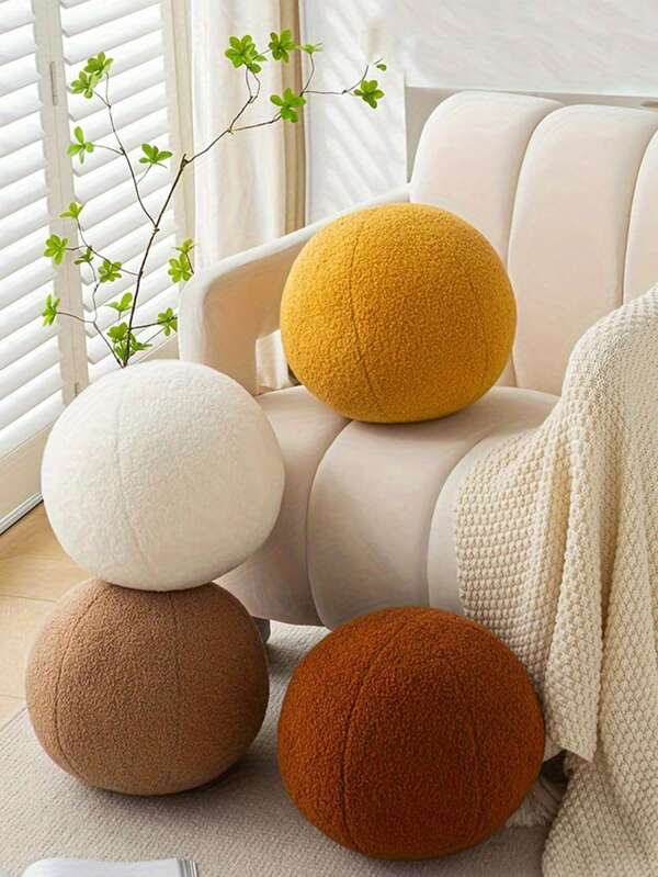 Terry Sphere Large — 11.8” Round Decorative Pillow