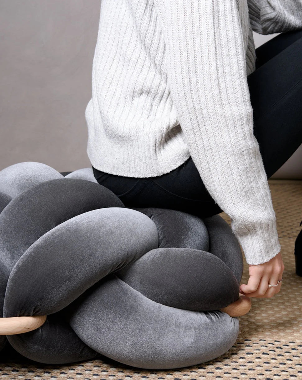KNOTZ Velvet Knot Ottomans Floor Cushions (Pre -Booking)