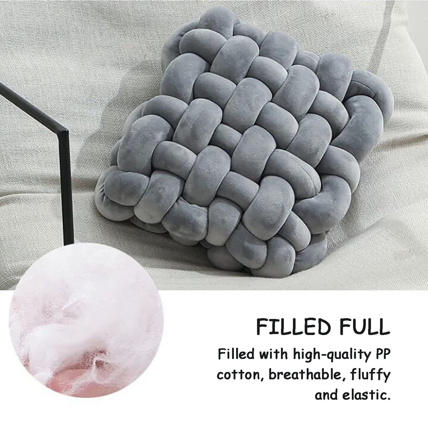 Square Knot Cushion (Velvet)