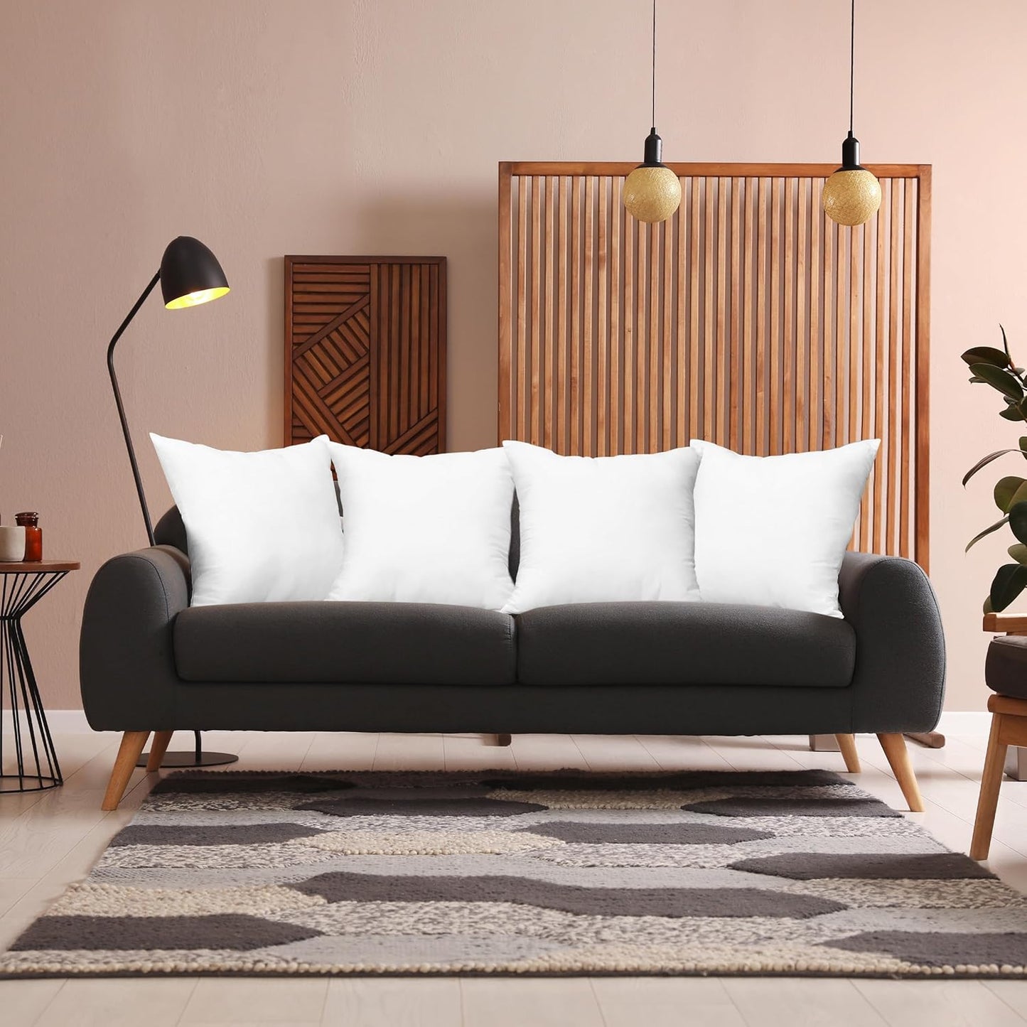 Throw Pillow Inserts - Premium Polyester Fiber-Filled Pillows