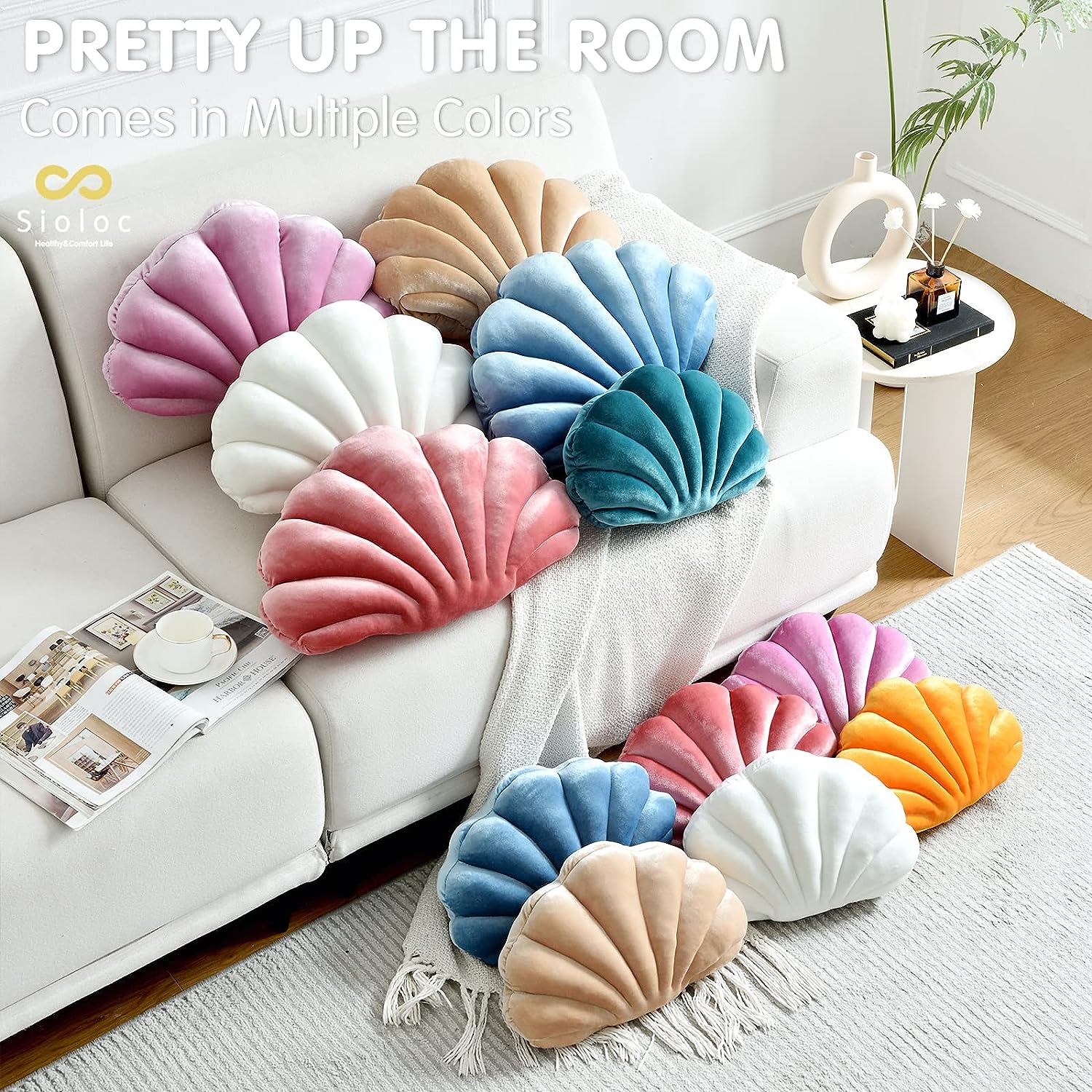 Shell Cushion-Velvet