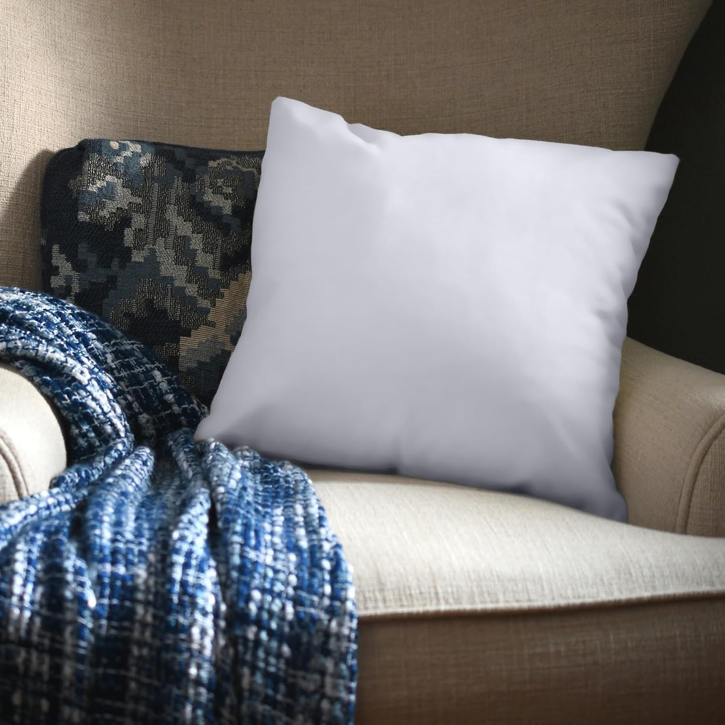 Throw Pillow Inserts - Premium Polyester Fiber-Filled Pillows