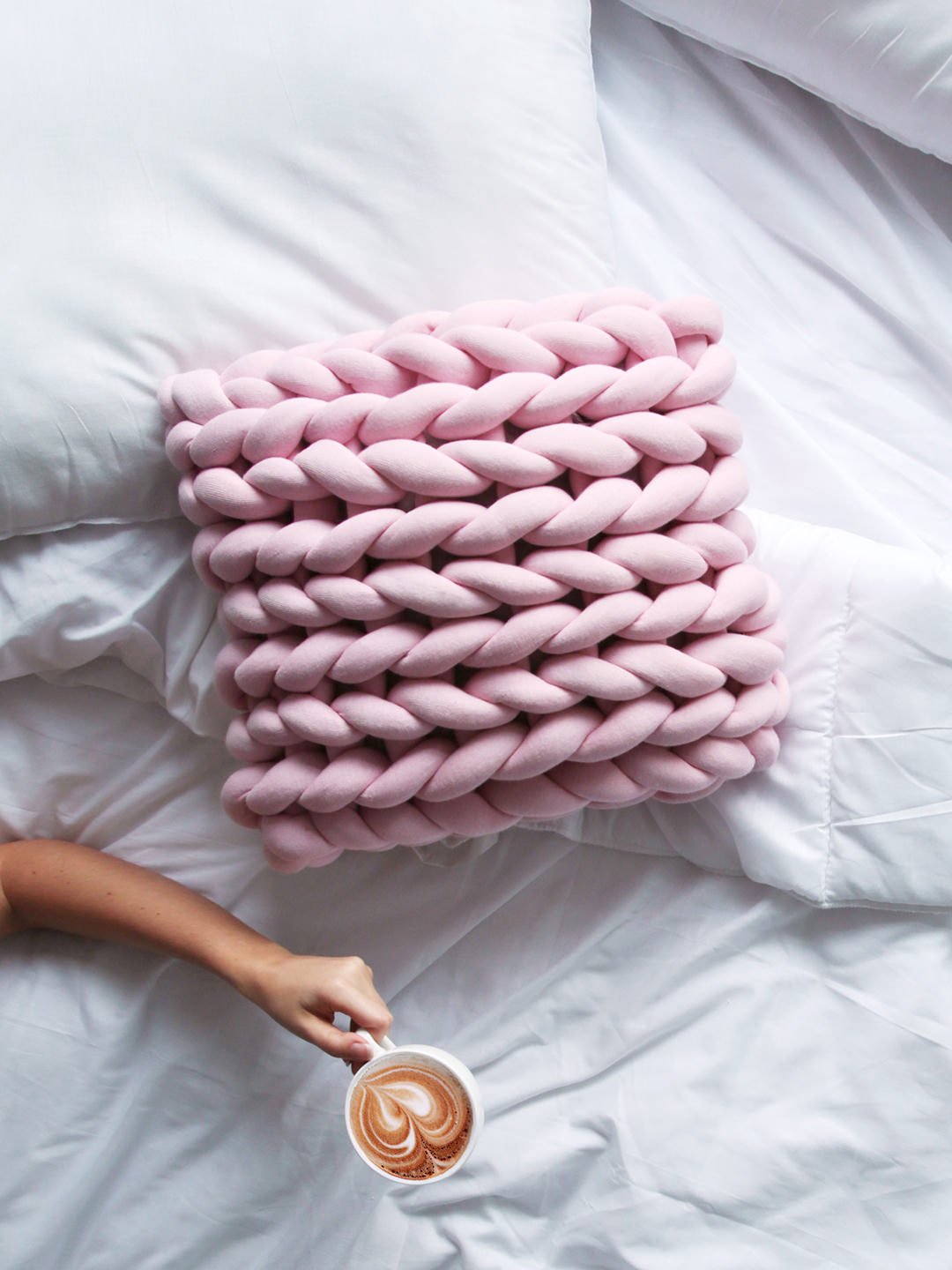 KNOTZ Square Knitted Cushion