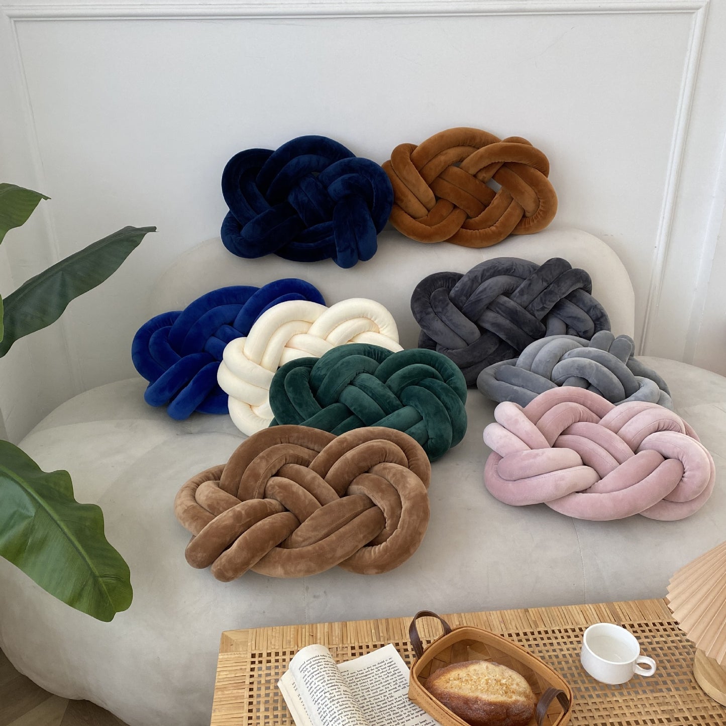 KNOTZ Throw Pillow Spandex Ring Comfortable Soft Sofa Cushion