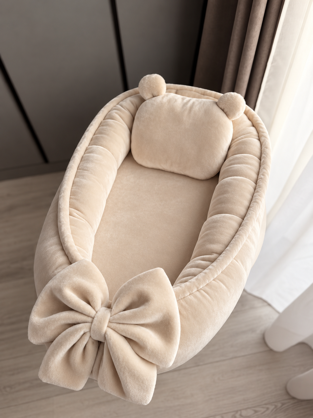 Cloud Baby Nest Pod – Ultra Soft Terry Infant Lounger