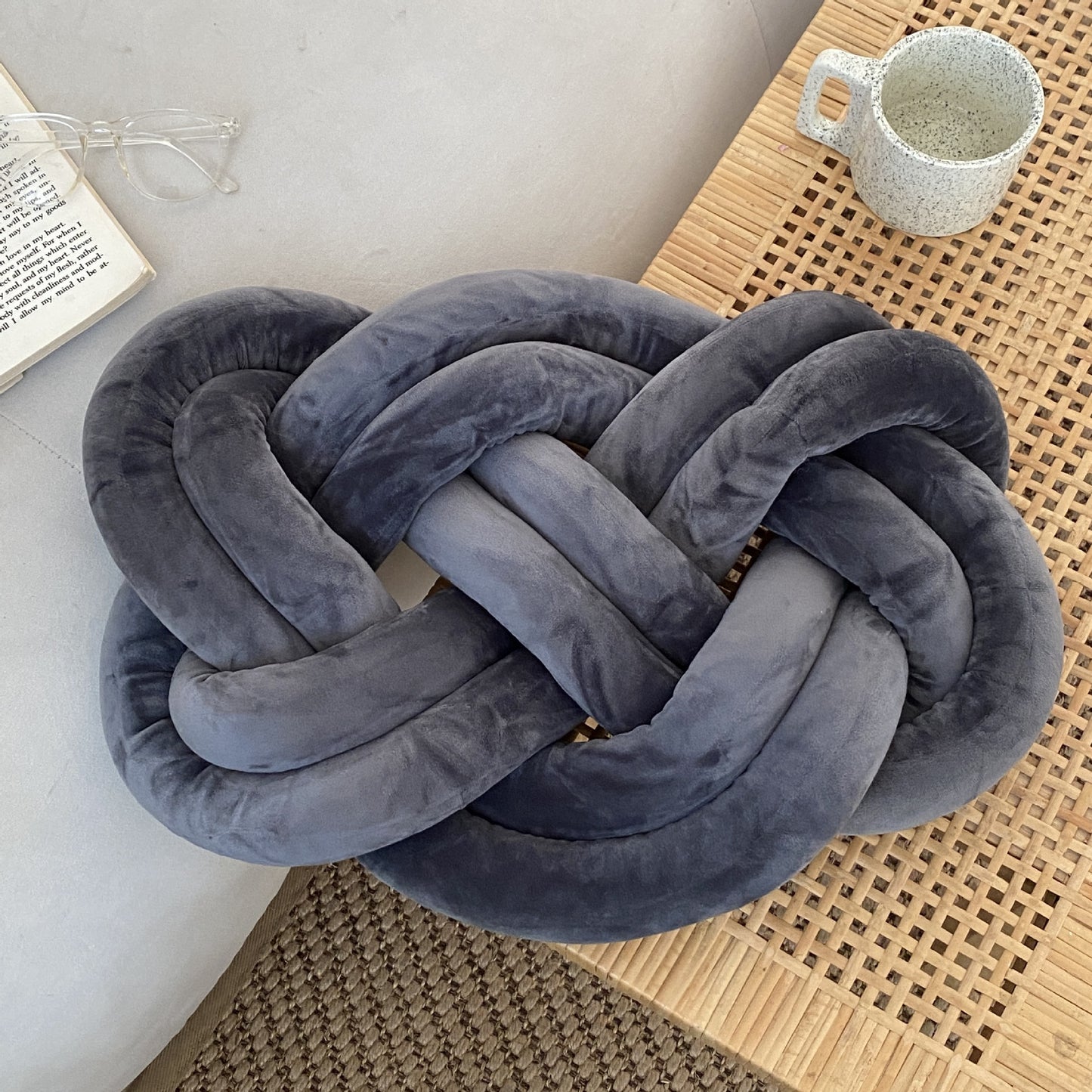KNOTZ Throw Pillow Spandex Ring Comfortable Soft Sofa Cushion