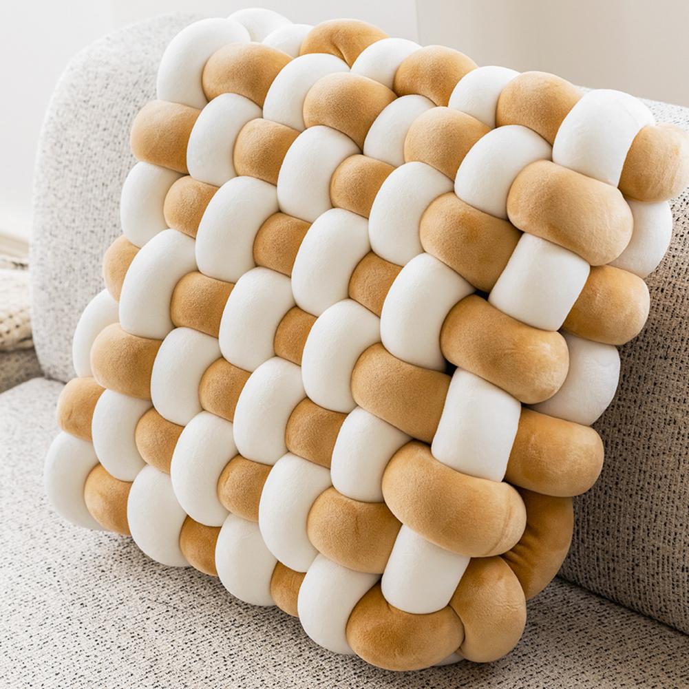 Square Knot Cushion|Dual-Tone Design | Pakistan Home Decor