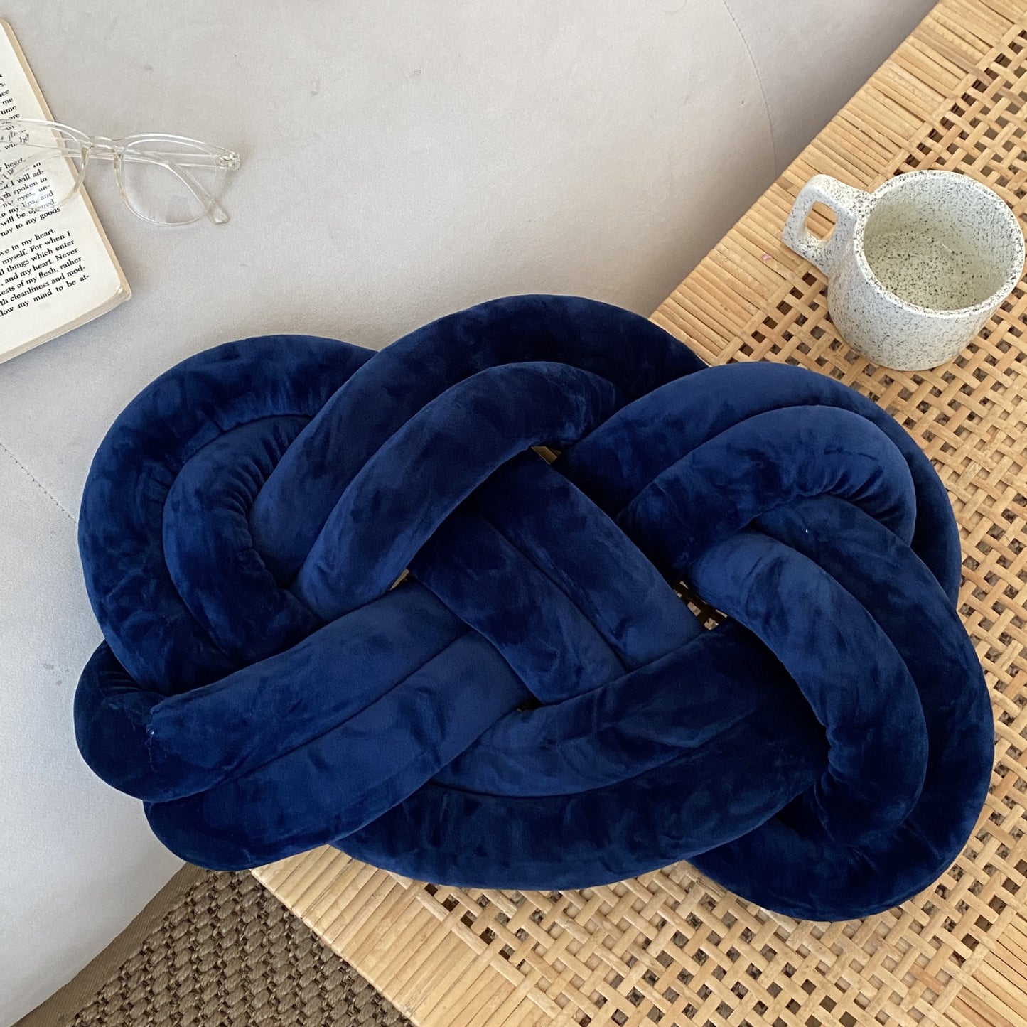 KNOTZ Throw Pillow Spandex Ring Comfortable Soft Sofa Cushion