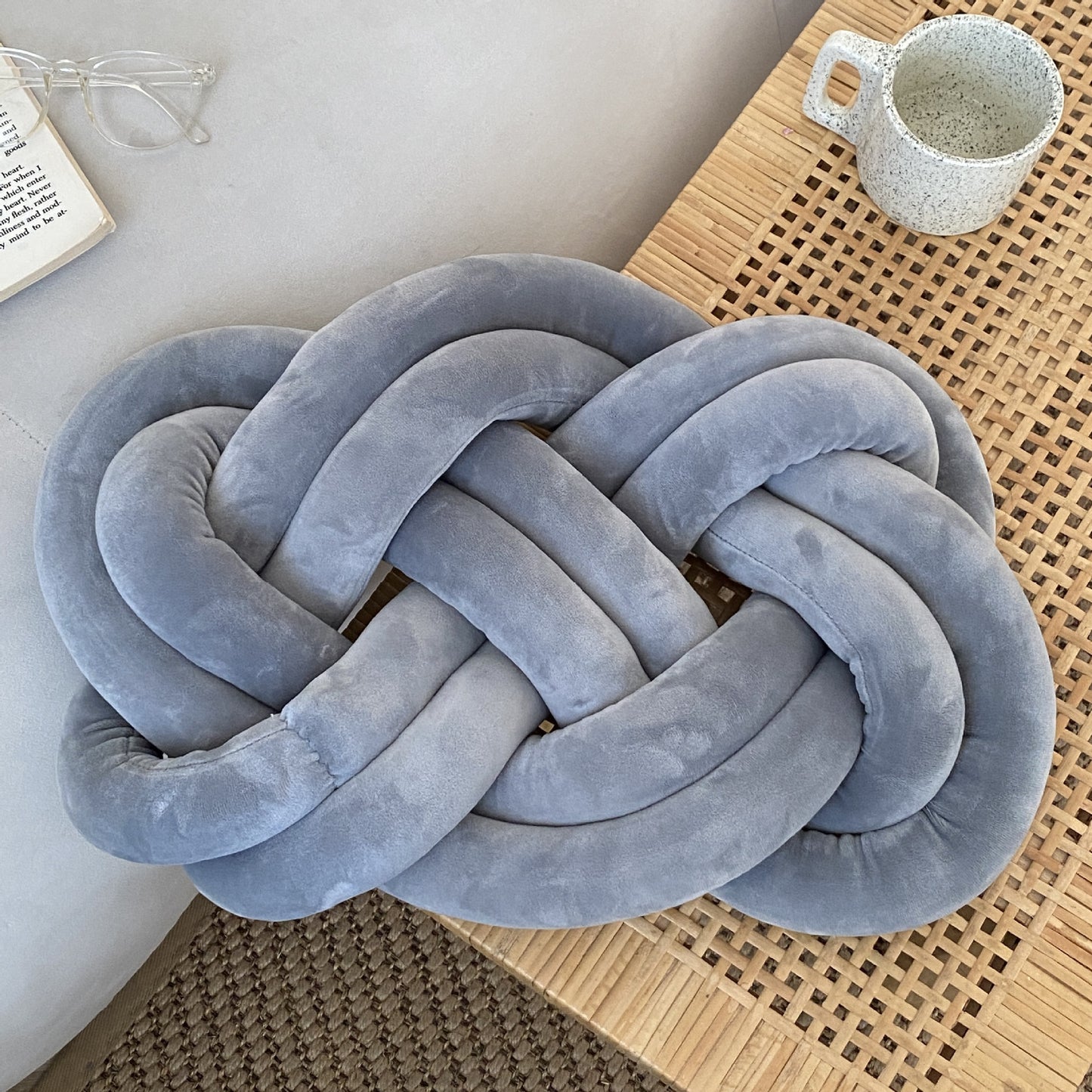 KNOTZ Throw Pillow Spandex Ring Comfortable Soft Sofa Cushion