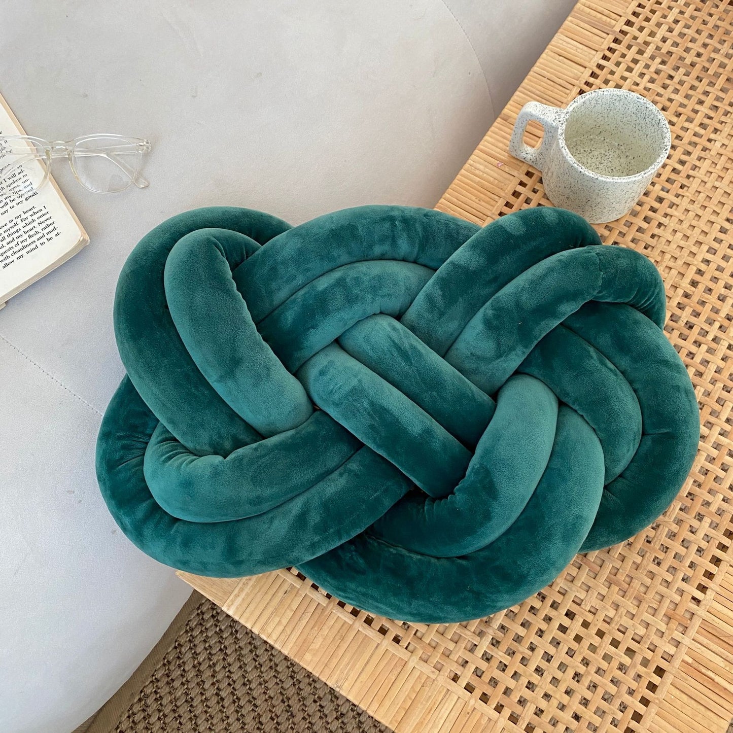 KNOTZ Throw Pillow Spandex Ring Comfortable Soft Sofa Cushion