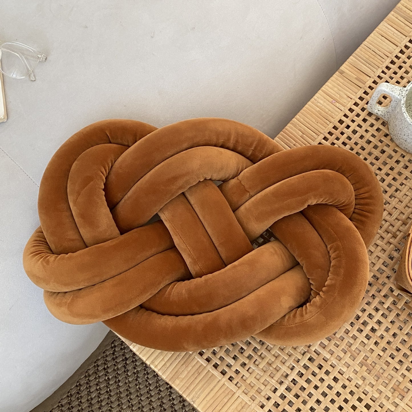 KNOTZ Throw Pillow Spandex Ring Comfortable Soft Sofa Cushion