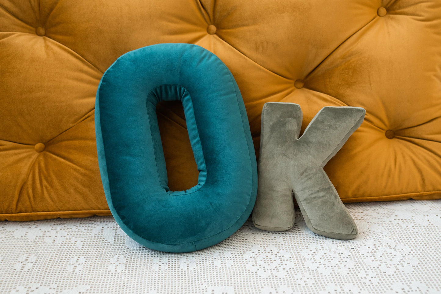 Knotz – Custom Letter Pillow Large: 16" (40 cm)