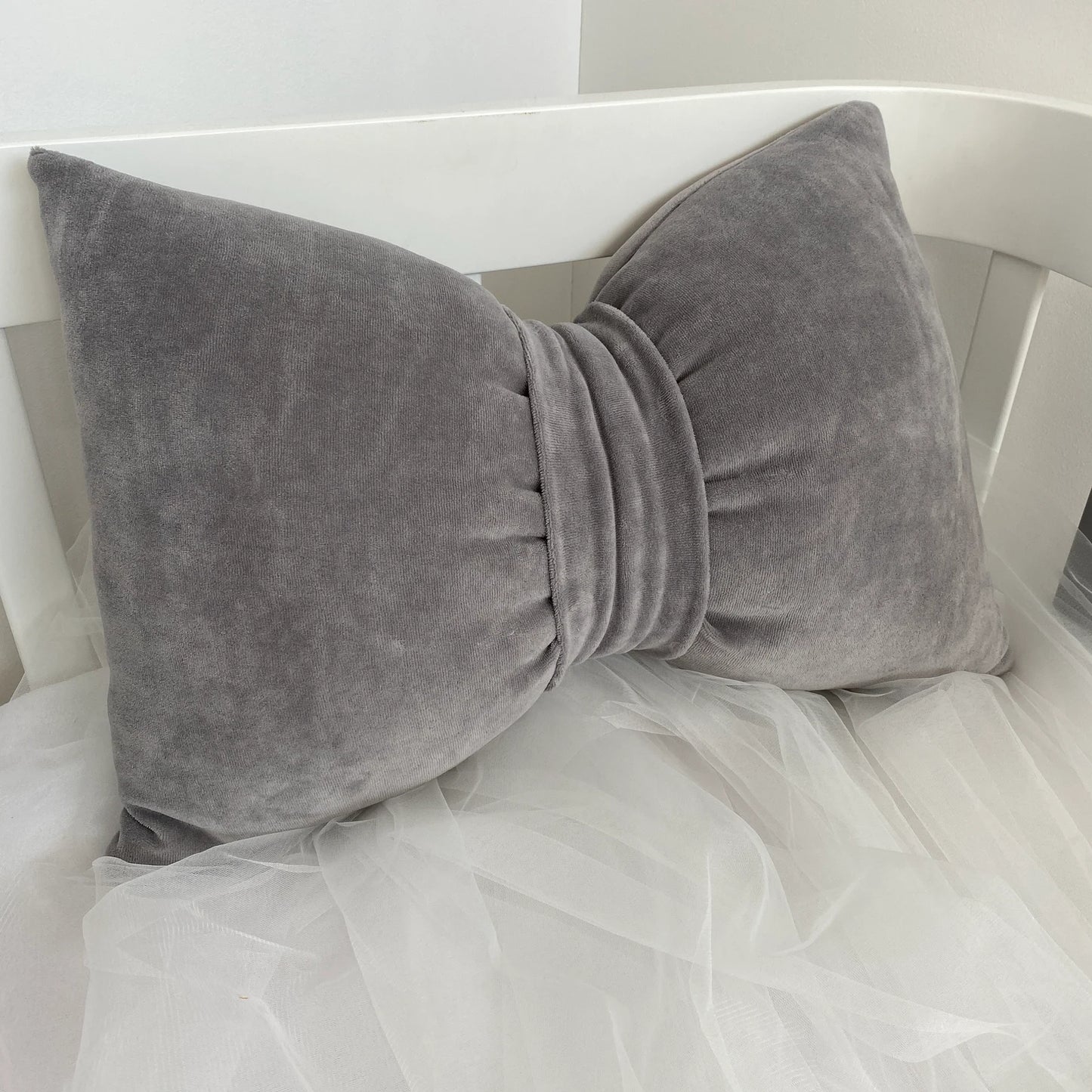 KNOTZ bow Shape Pillow(18 inch)