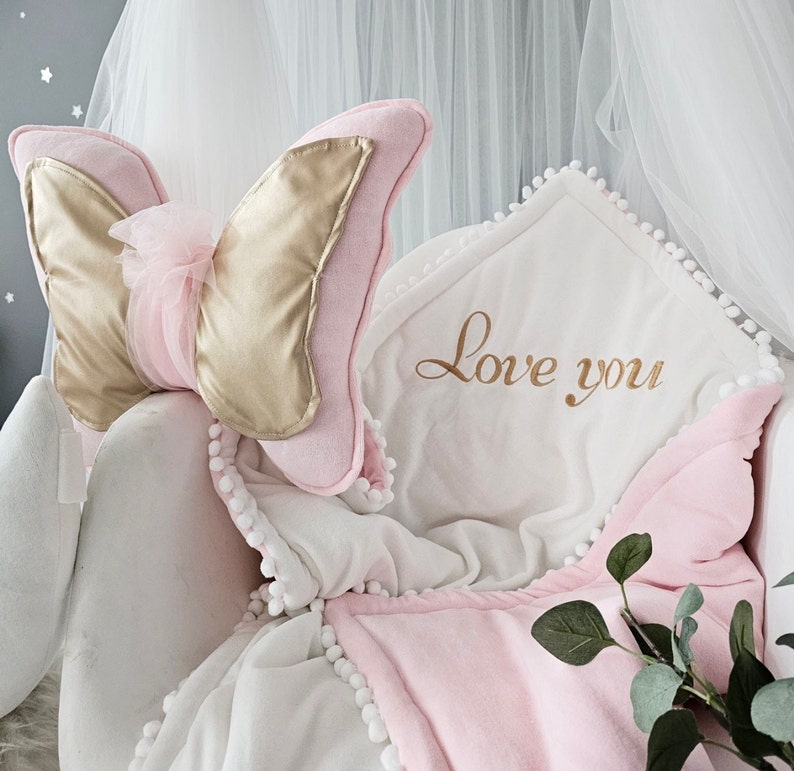 Decorative pillow butterfly 17 inches (43 cm) high