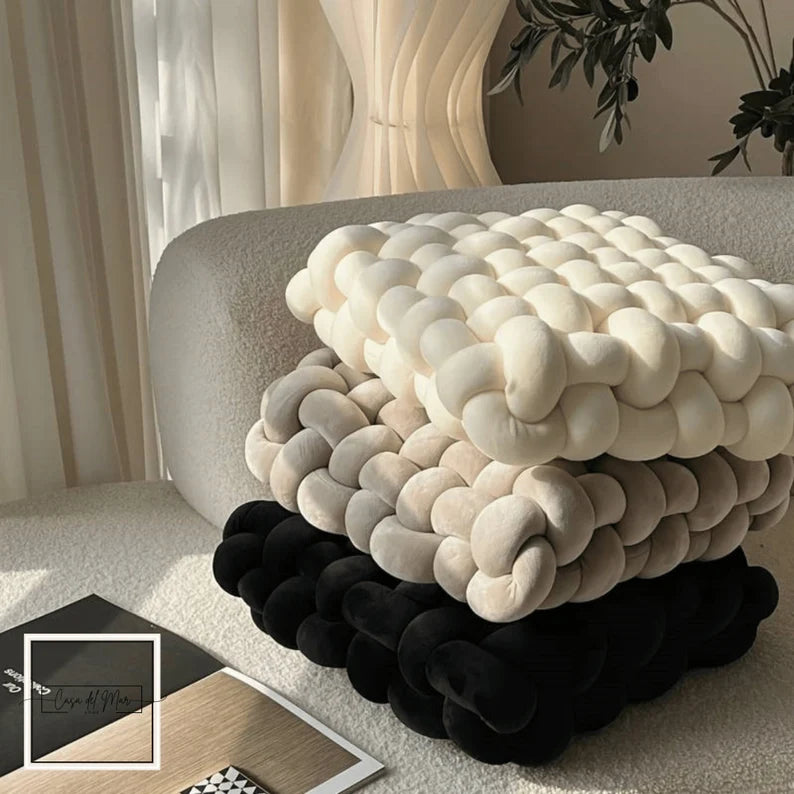 Cozy Nest Knot Square Decorative Cushion