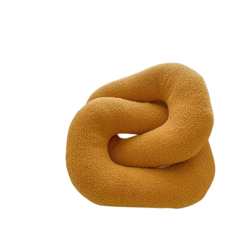 Chain-link Knot Cushion β Long Lumbar Pillow with Core | 90x30x10 cm