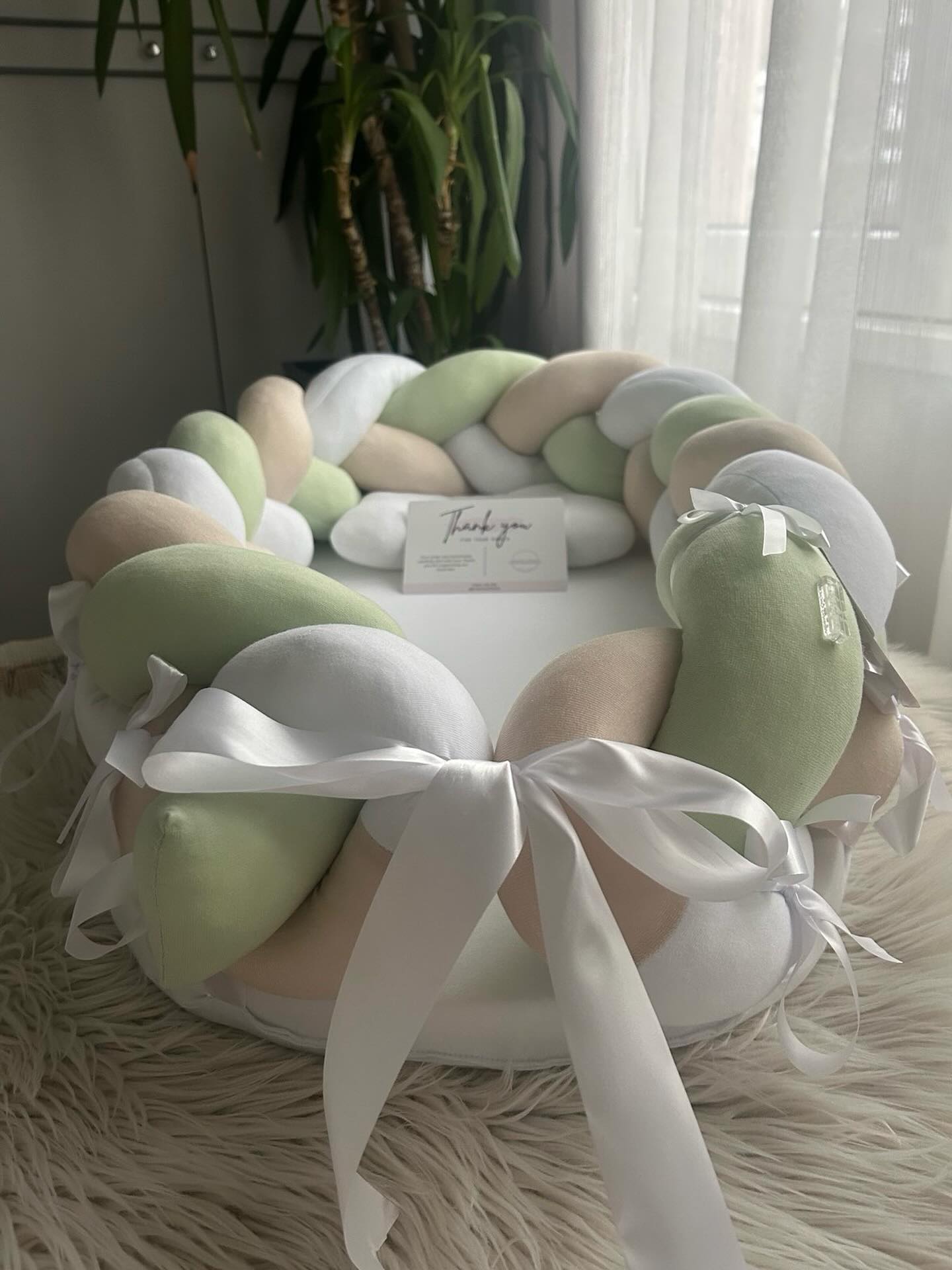 Premium Velvet Braided Baby Lounger