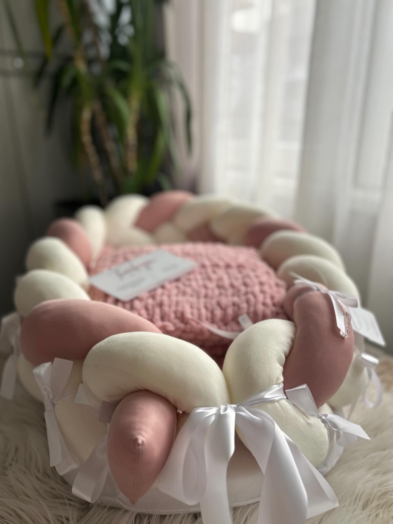 Premium Velvet Braided Baby Lounger