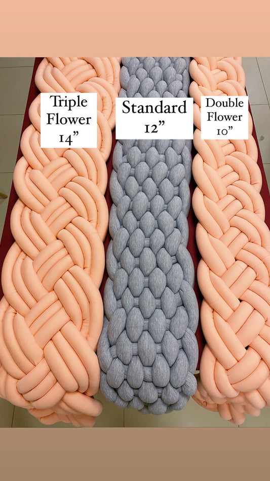 Braided Bed Runner – 3 Signature Knot Patterns (80 inch)