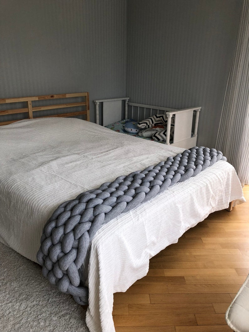 Braided Bed Runner – 3 Signature Knot Patterns (80 inch)