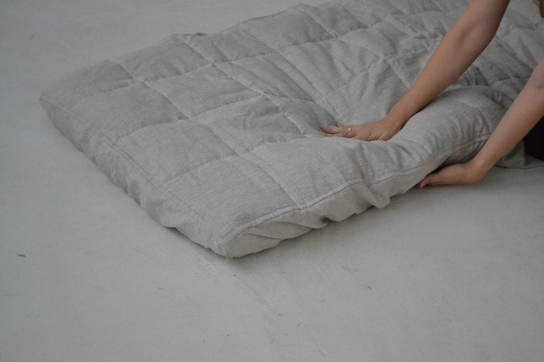 KNOTZZ™ Organic Cotton Floor Mattress | Summer-Friendly Breathable, Sweat-Resistant Floor Bed (3inches)