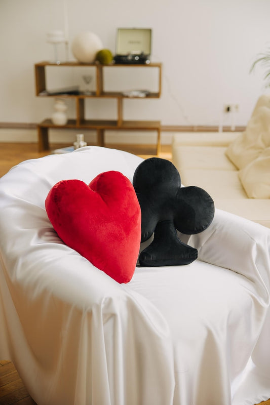 Playing Card Suit Velvet Cushion – Handmade Luxury Throw Pillow by Knotz