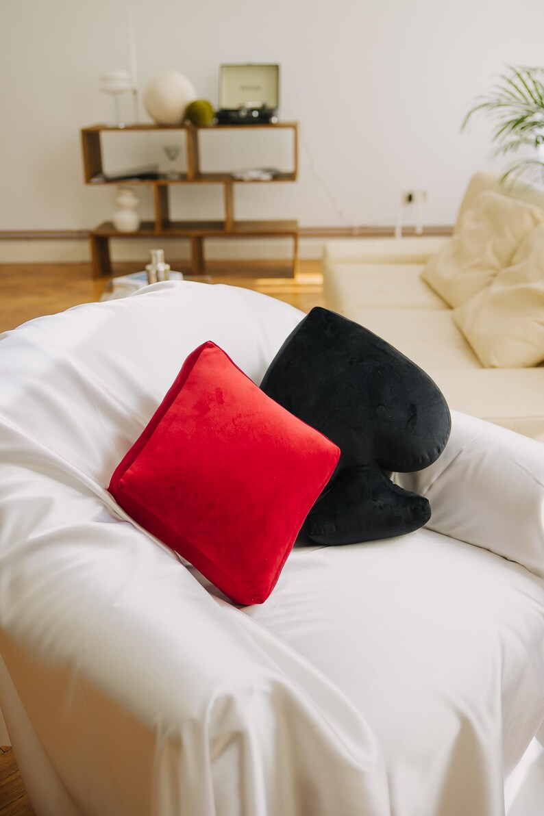Playing Card Suit Velvet Cushion – Handmade Luxury Throw Pillow by Knotz