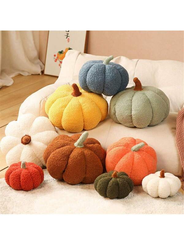 🎃 Plush Pumpkin Cushion— Cozy Fall Accent