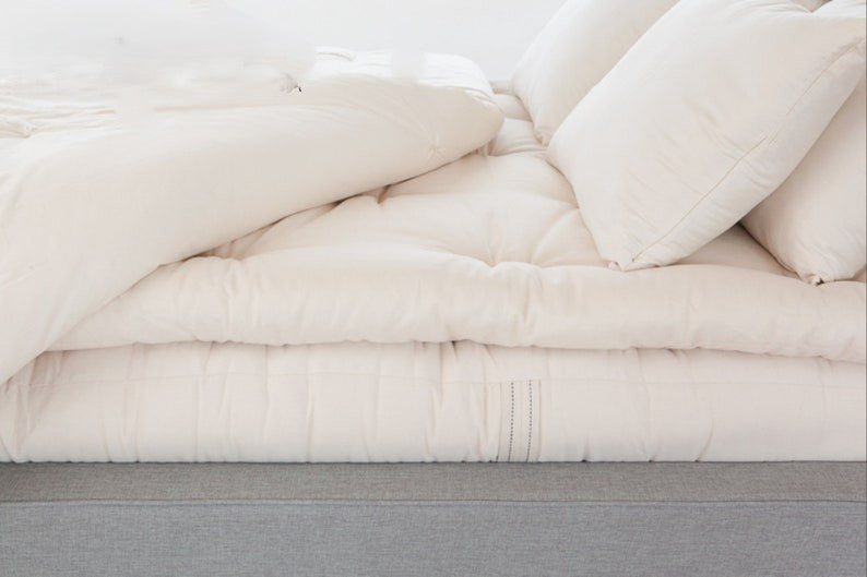 Cotton Mattress Topper 3inch Loft Natural Cotton Fill Handmade