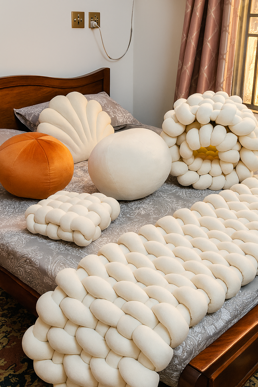 ノッツスタジオ Knot Floor Cushion マスタード Mサイズ ノッツスタジオ Knot Floor Cushion マスタード Mサイズ