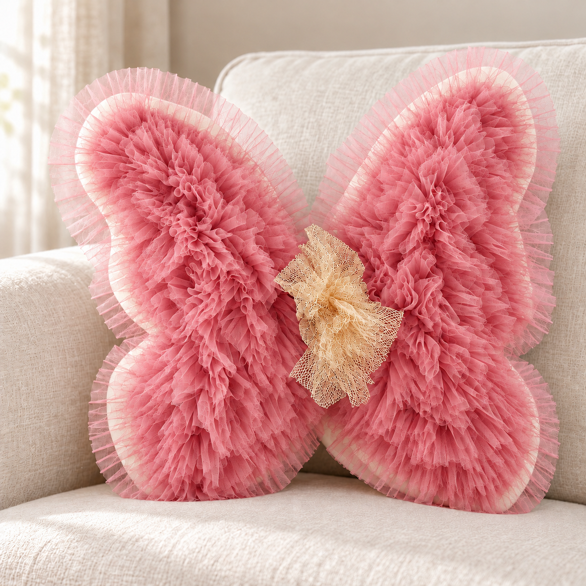 Layered Butterfly Cushion