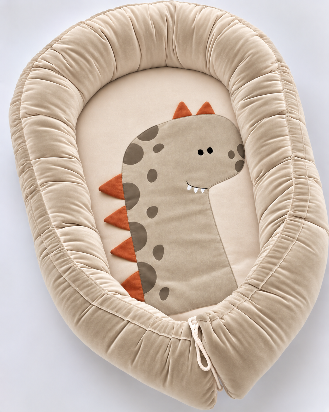 Dino Dream Baby Nest Plush Velvet Pod – Knotz