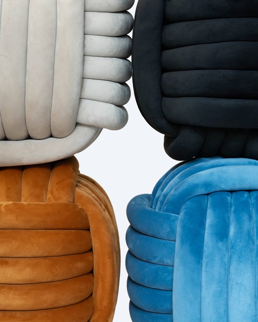 Braided Cube Ottoman