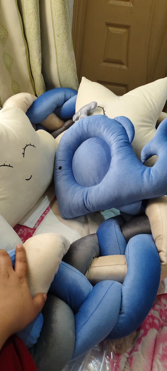 🐬🐱 Baby Head Shaper Pillow – Dolphin & Cat Edition