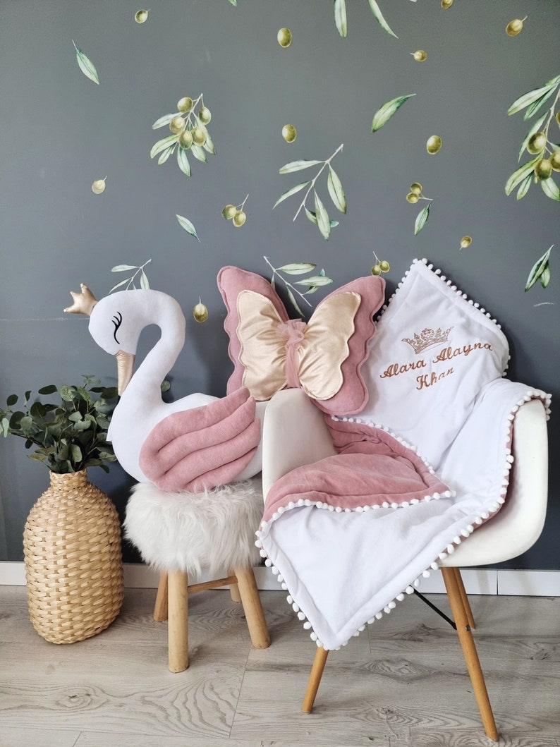 Decorative pillow butterfly 17 inches (43 cm) high