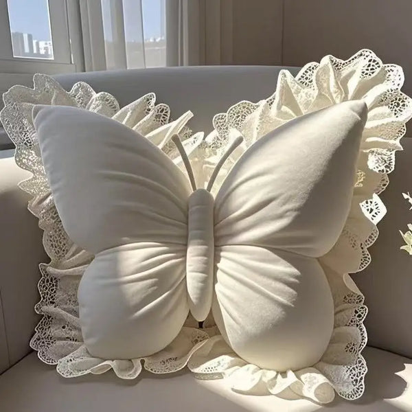 Lace Butterfly Cushion
