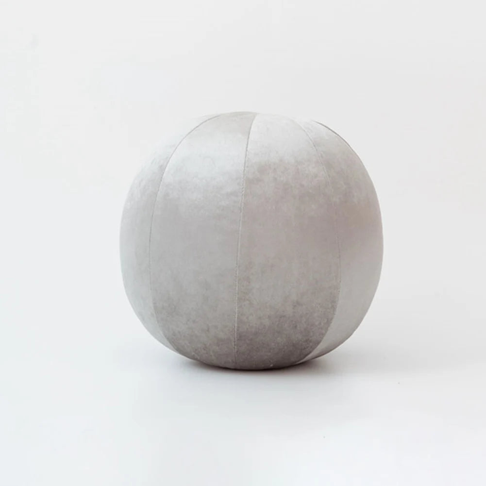 Velvet Ball Pillow – Sculptural & Plush