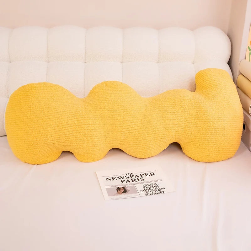 Giant Wavy Cloud Plush Pillow – Ultra Soft Velvet, Cozy Back Support & Sleeping Companion