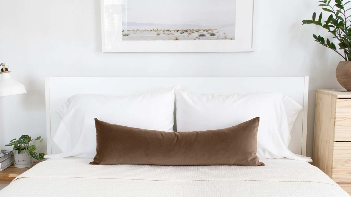 Original velvet lumbar cushion photo